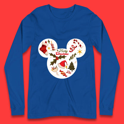 mickey mouse christmas long sleeve shirt