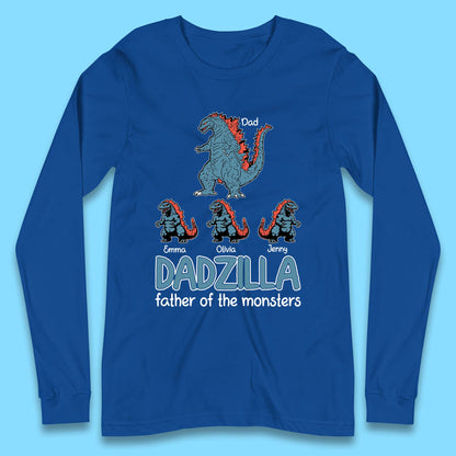 Personalised Dadzilla Long Sleeve T-Shirt