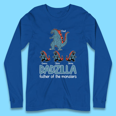 Personalised Dadzilla Long Sleeve T-Shirt