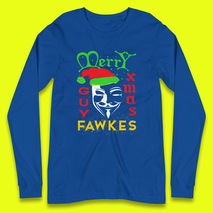 anonymous mask christmas long sleeve t shirt