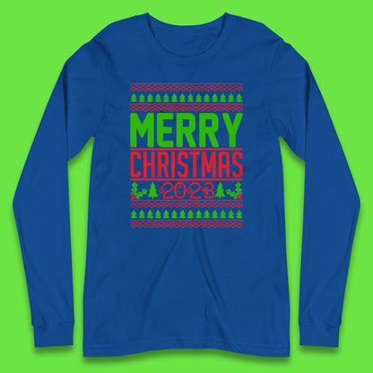 Merry Christmas 2023 Winter Holiday Festive Celebration Xmas Gift Long Sleeve T Shirt