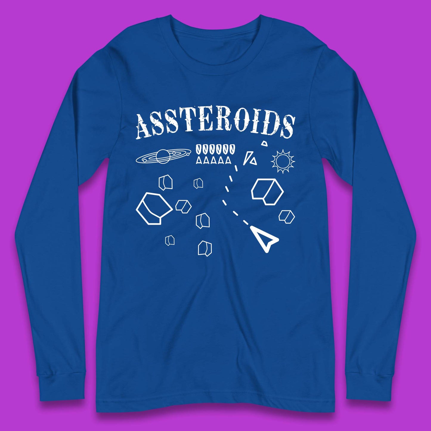 Assteroids Video Game Long Sleeve T-Shirt
