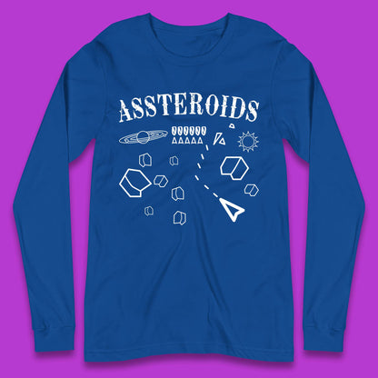 Assteroids Video Game Long Sleeve T-Shirt