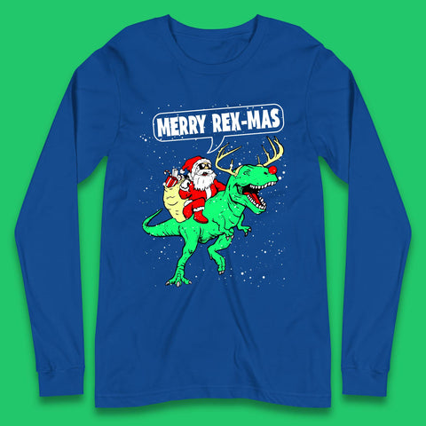 Merry Rex-Mas Christmas Long Sleeve T-Shirt