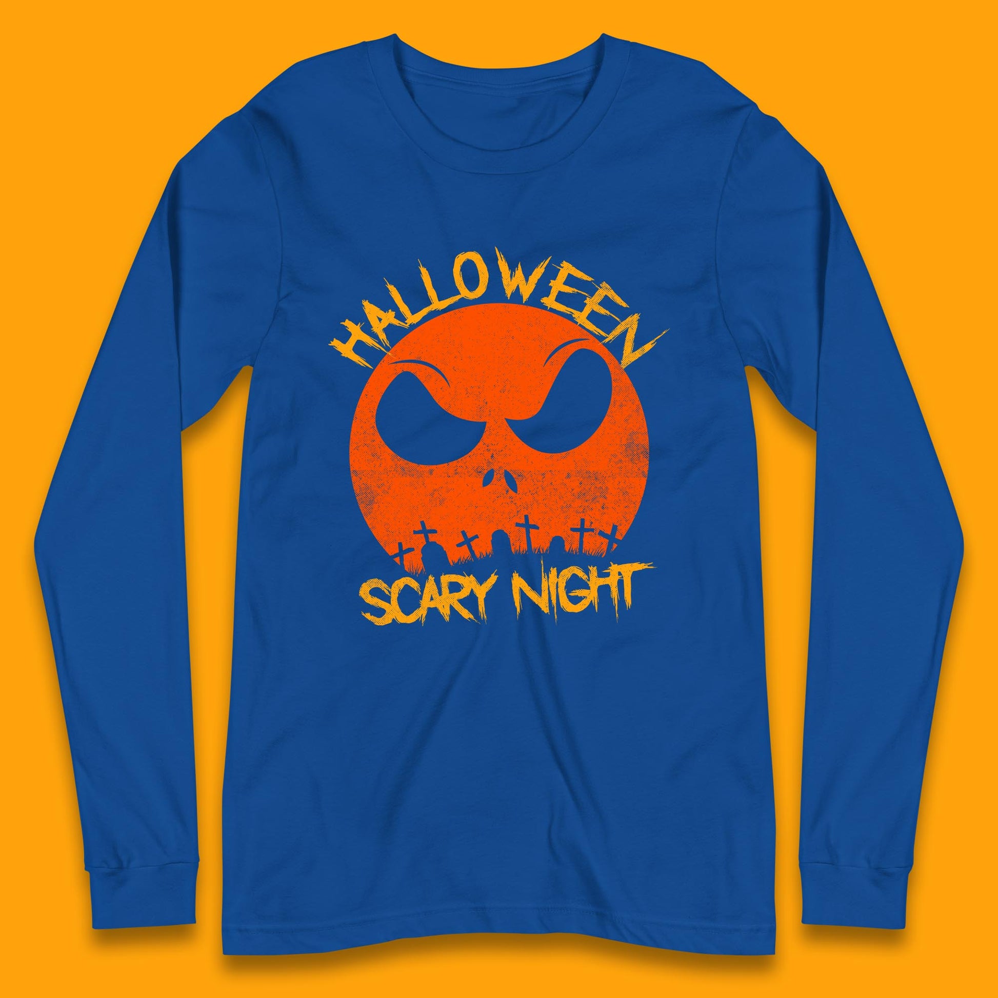 jack skellington face long sleeve t shirt