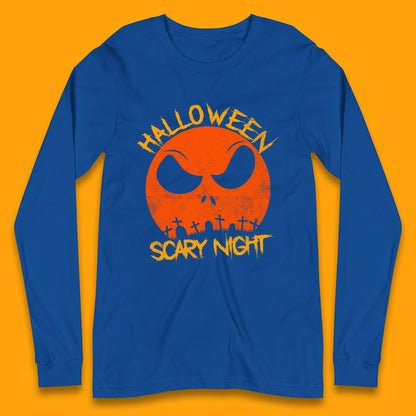 jack skellington face long sleeve t shirt