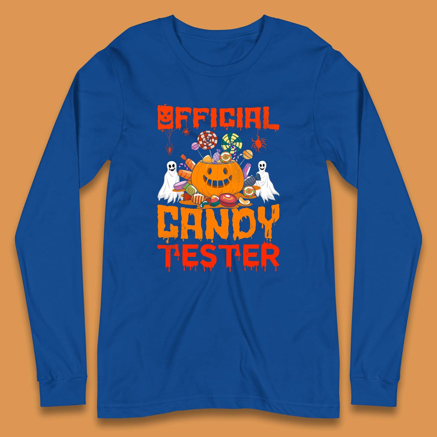 Official Candy Tester Halloween Trick Or Treat Funny Halloween Party Long Sleeve T Shirt