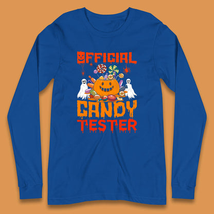 Official Candy Tester Halloween Trick Or Treat Funny Halloween Party Long Sleeve T Shirt
