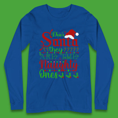 dear santa christmas long sleeve t shirt