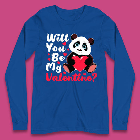 Panda Valentine Long Sleeve T-Shirt