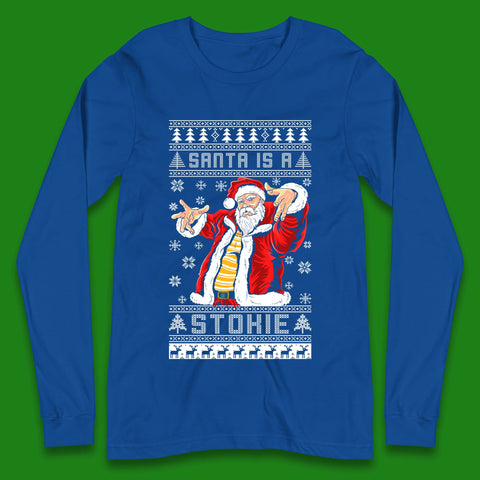 Santa is A Stokie Christmas Long Sleeve T-Shirt