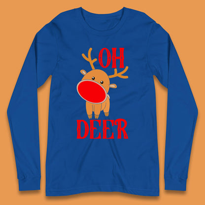reindeer oh deer christmas rudolph t shirt