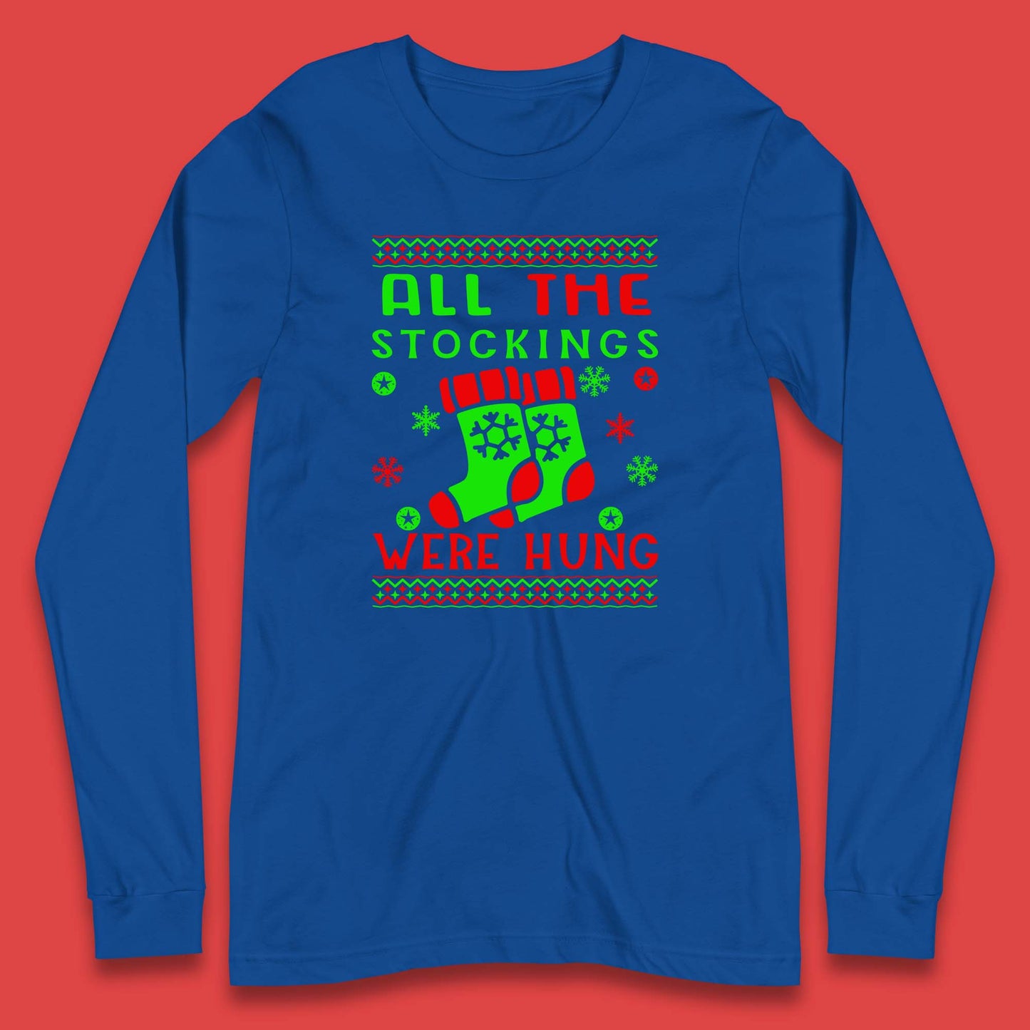 christmas socks all the stocking were hung t shirt
