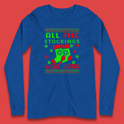 christmas socks all the stocking were hung t shirt