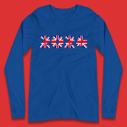 New Year 2024 UK Flag Long Sleeve T-Shirt