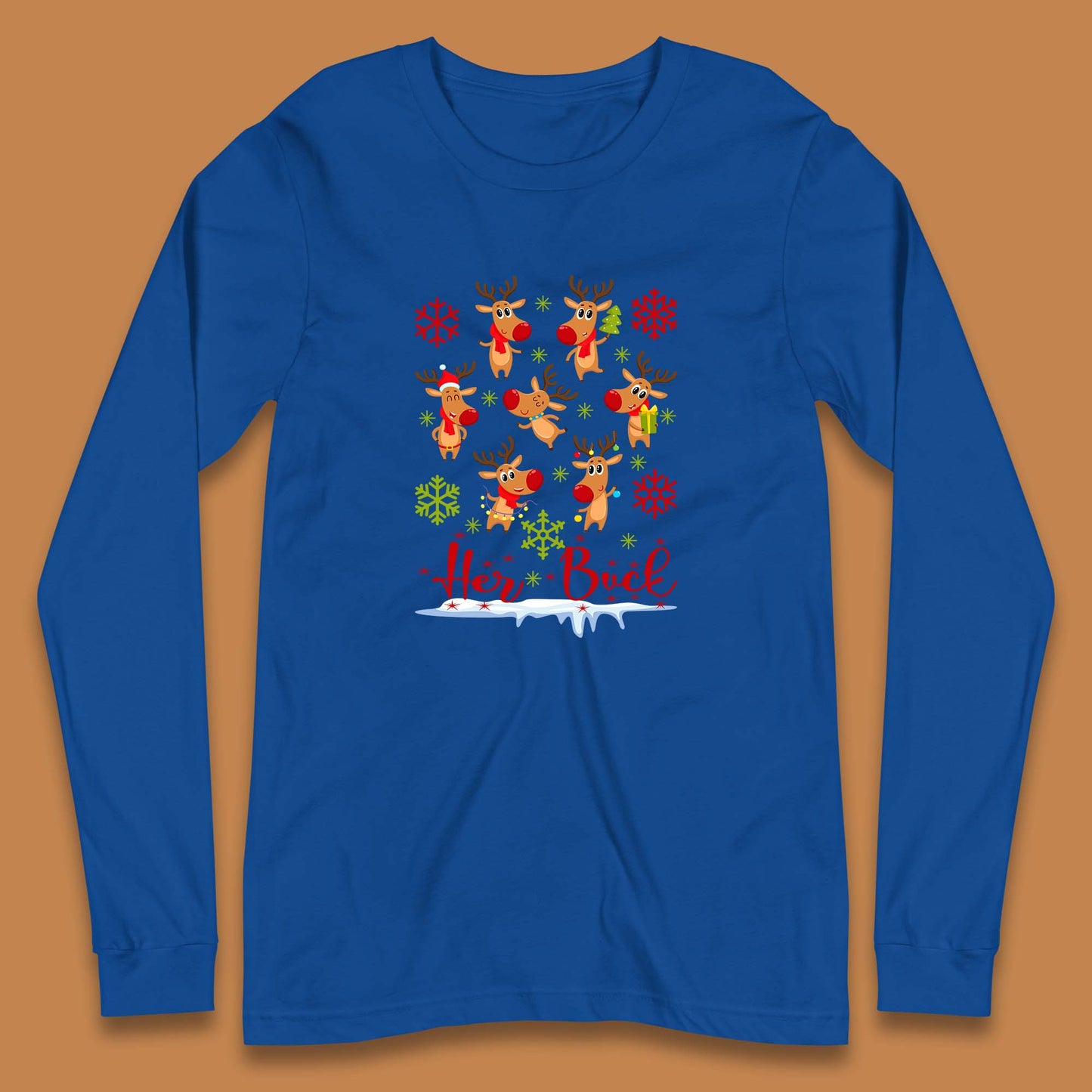 rudolph reindeers long sleeve t shirt