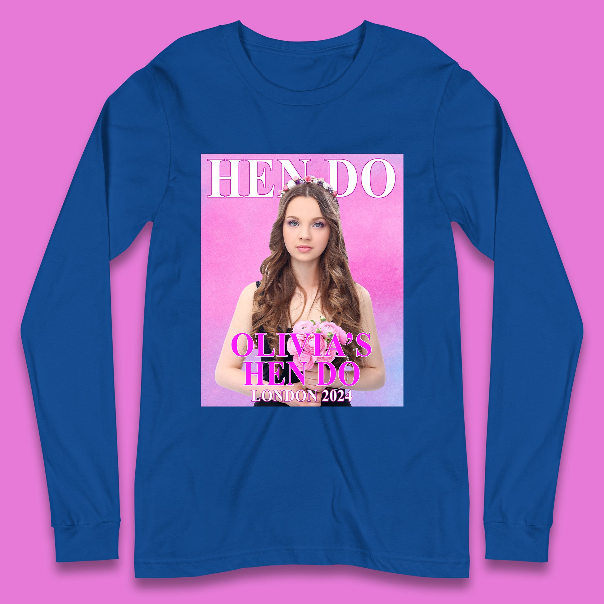 Custom Hen Party Long Sleeve T-Shirt