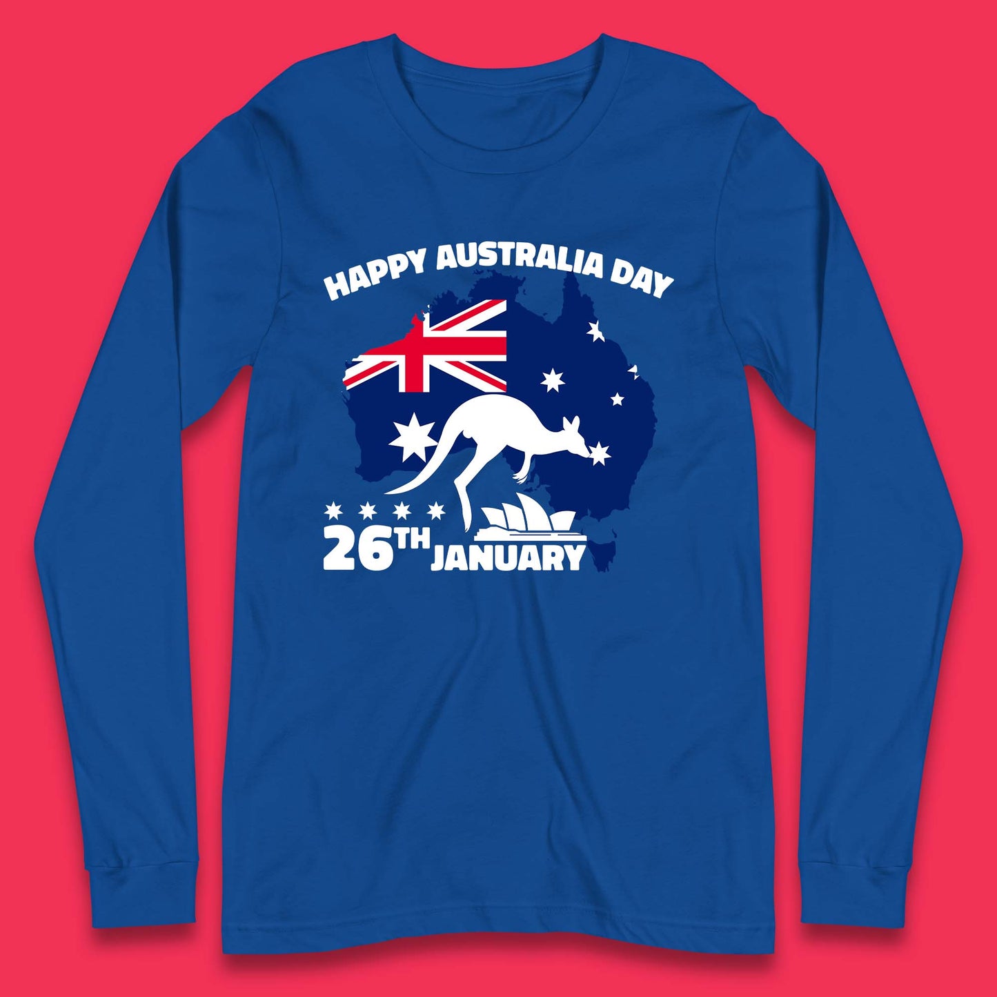 Happy Australia Day 26th January Long Sleeve T-Shirt