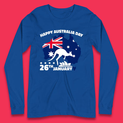 Happy Australia Day 26th January Long Sleeve T-Shirt