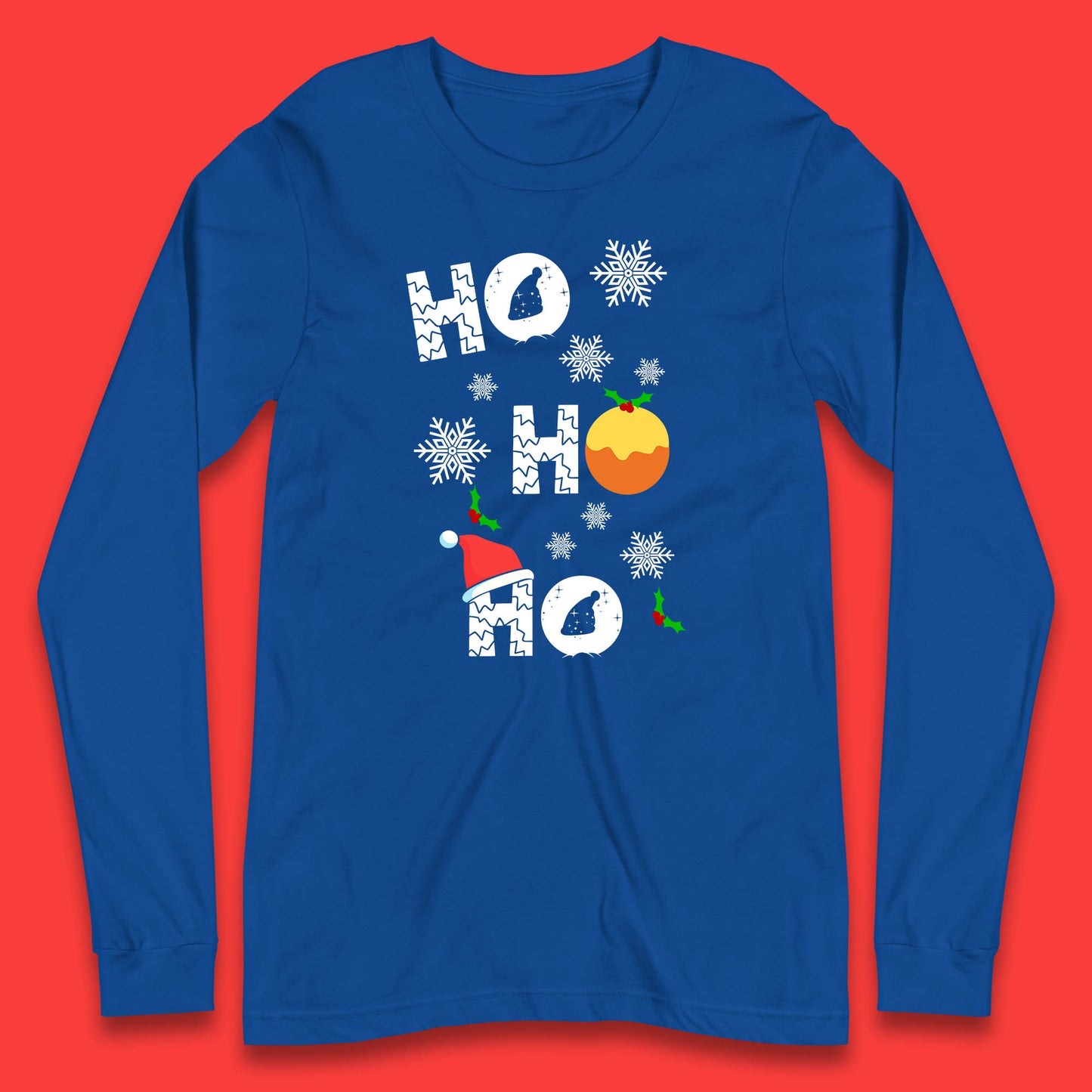 ho ho ho christmas santa hat shirt
