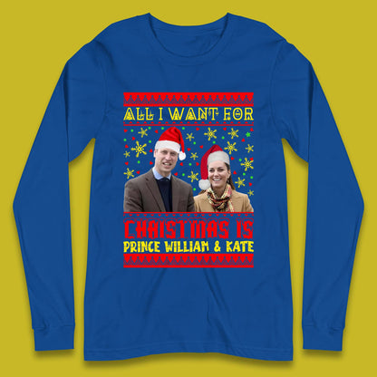 Prince William & Kate Christmas Long Sleeve T-Shirt