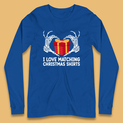 skeleton hands gift box christmas long sleeve t shirt