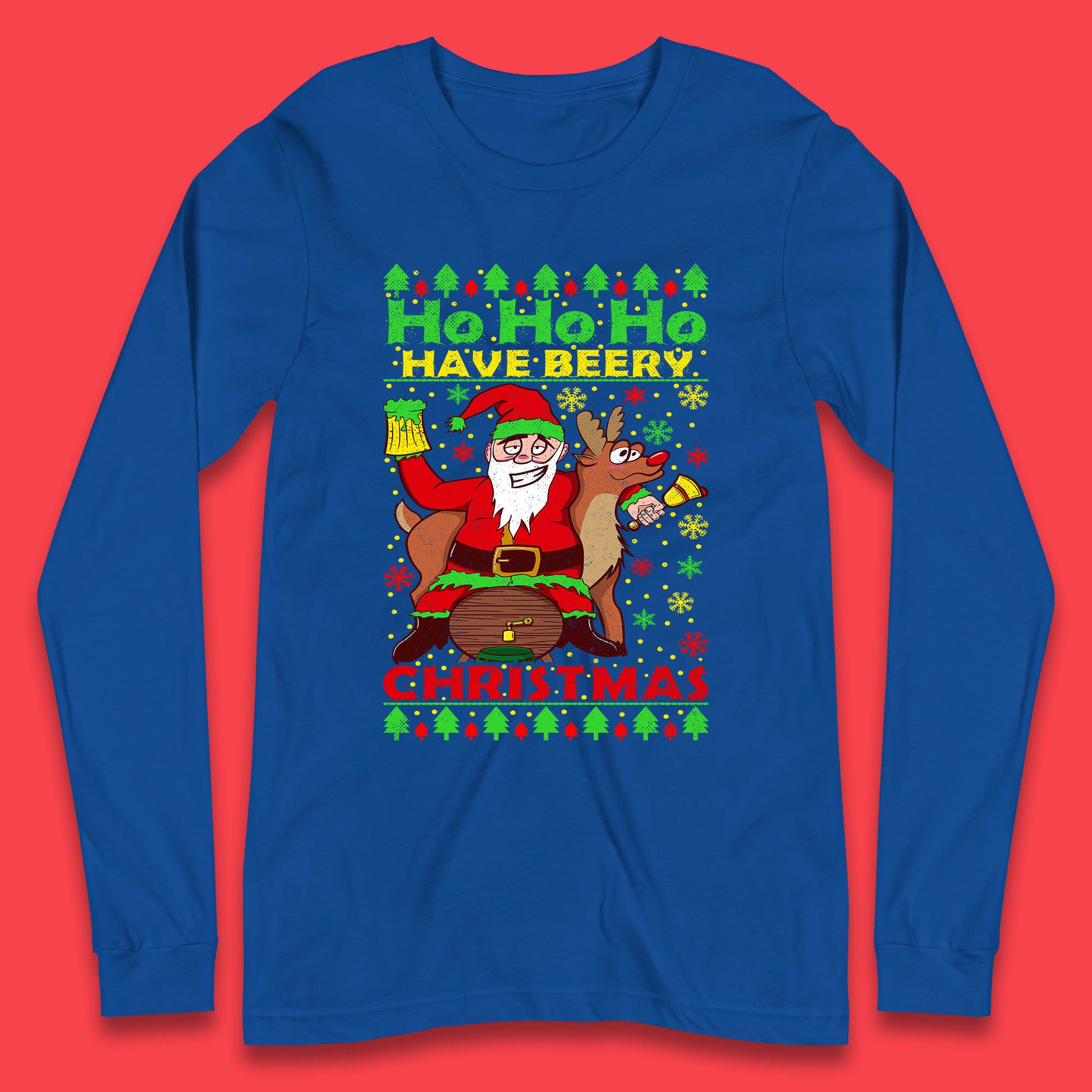 beery christmas long sleeve t shirt