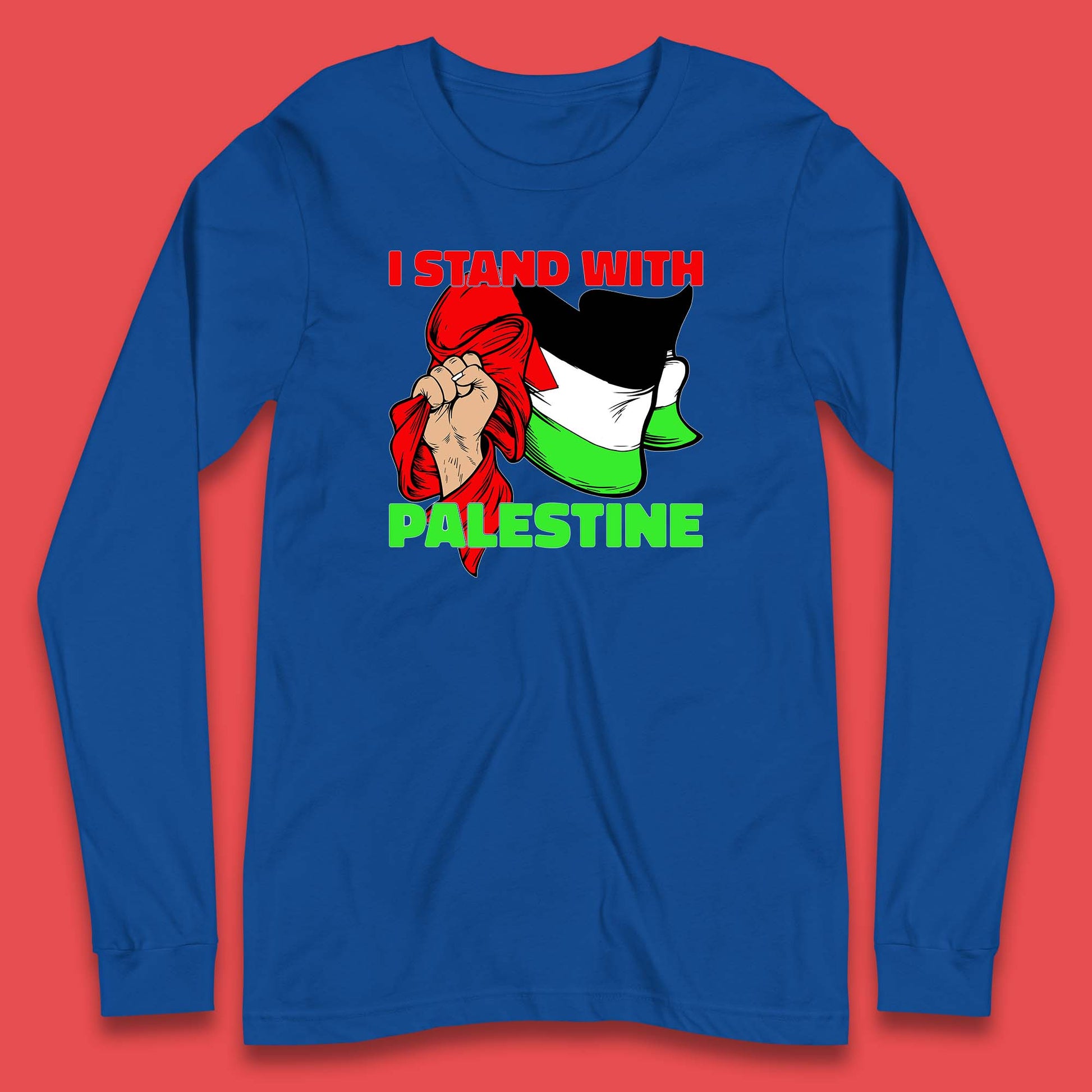 Mens Palestine Long Sleeve Top