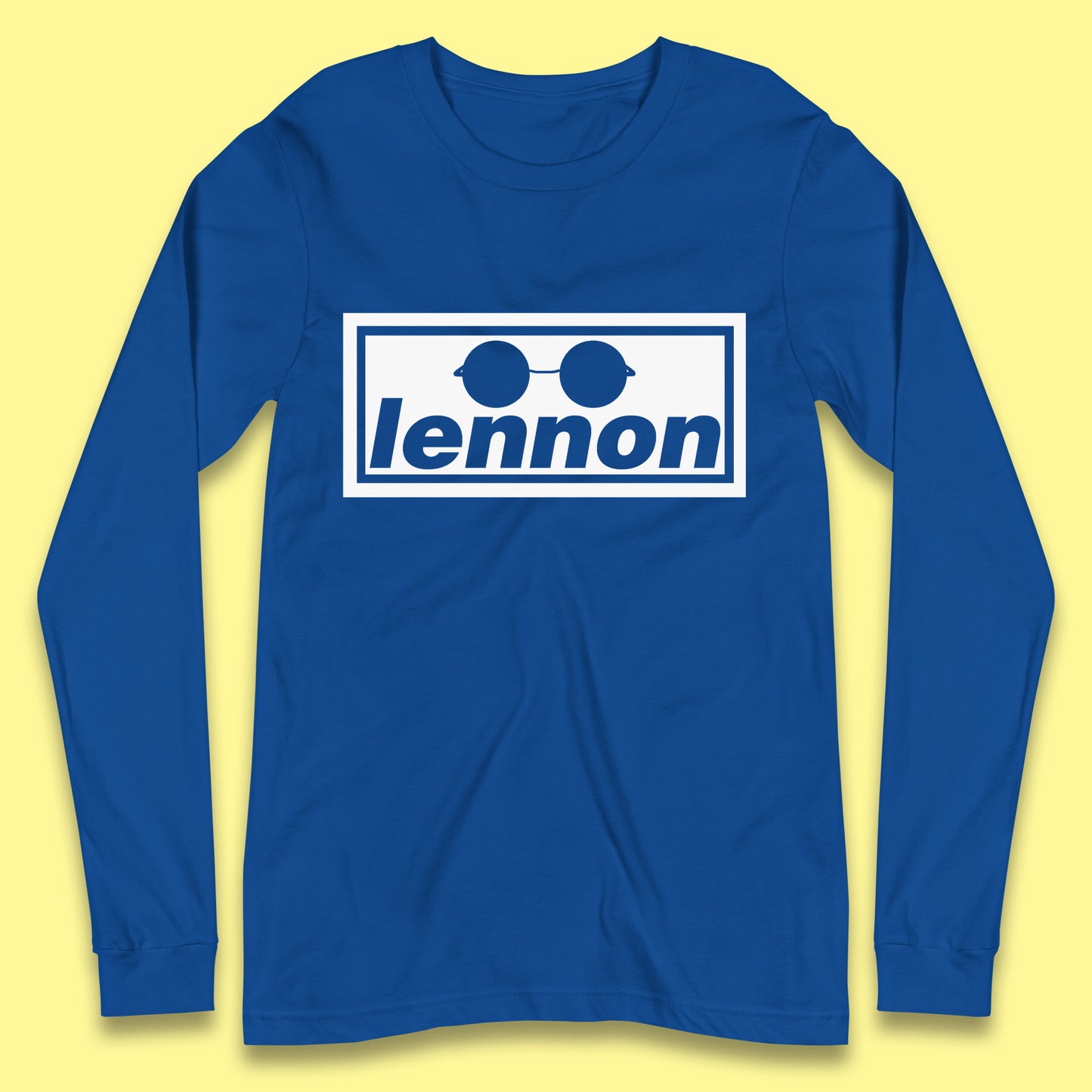 Lennon British Beatles Band John Lennon Singer Songwriter Musician Lennon Glasses Long Sleeve T Shirt