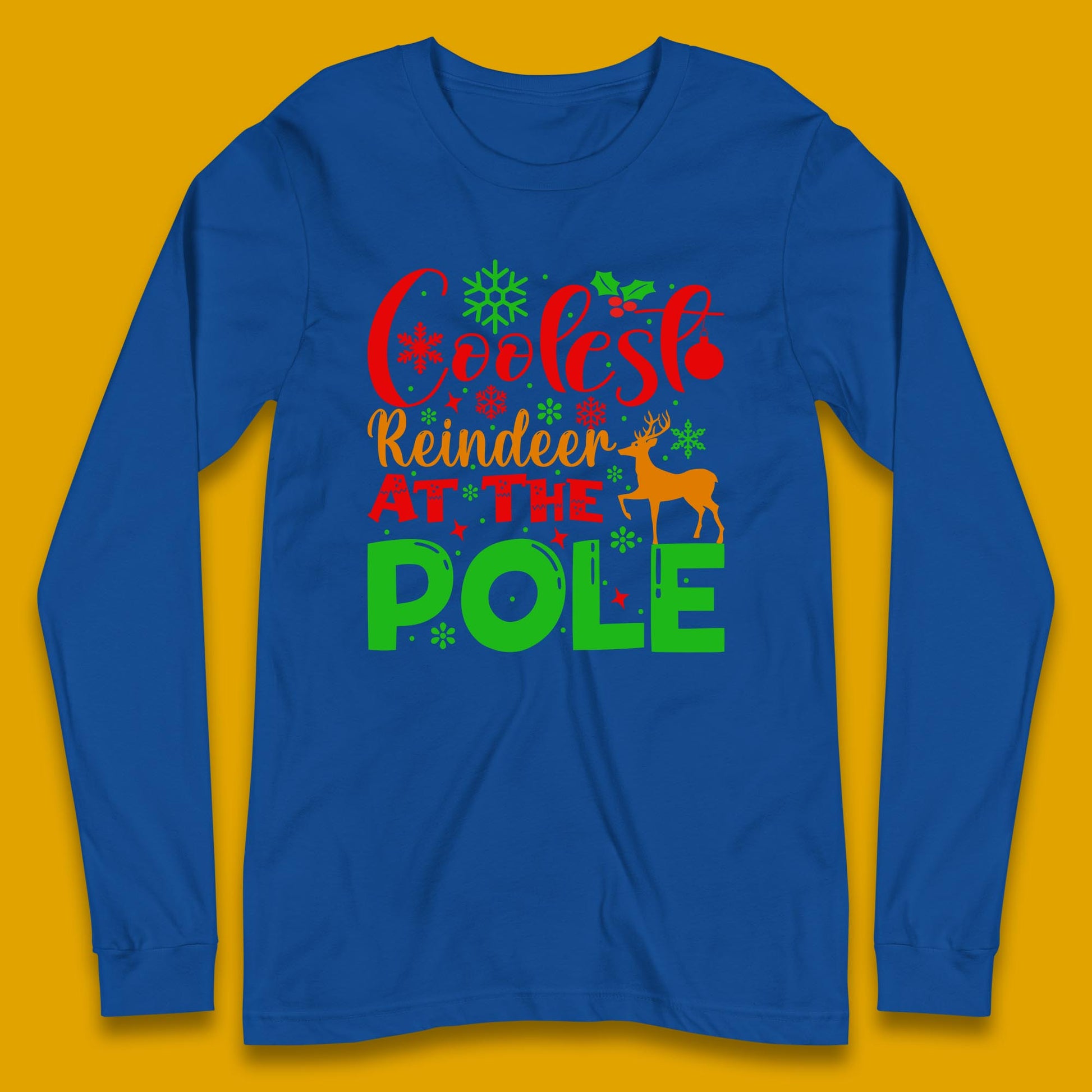coolest reindeer long sleeve t shirt