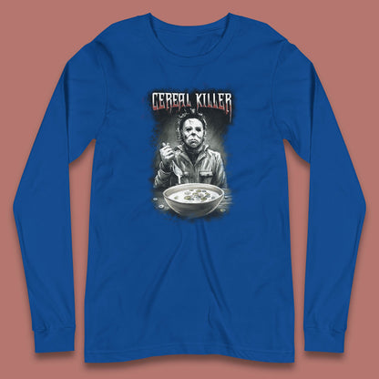 Michael Myers Cereal Killer Halloween Serial Killer Horror Movie Character Long Sleeve T Shirt