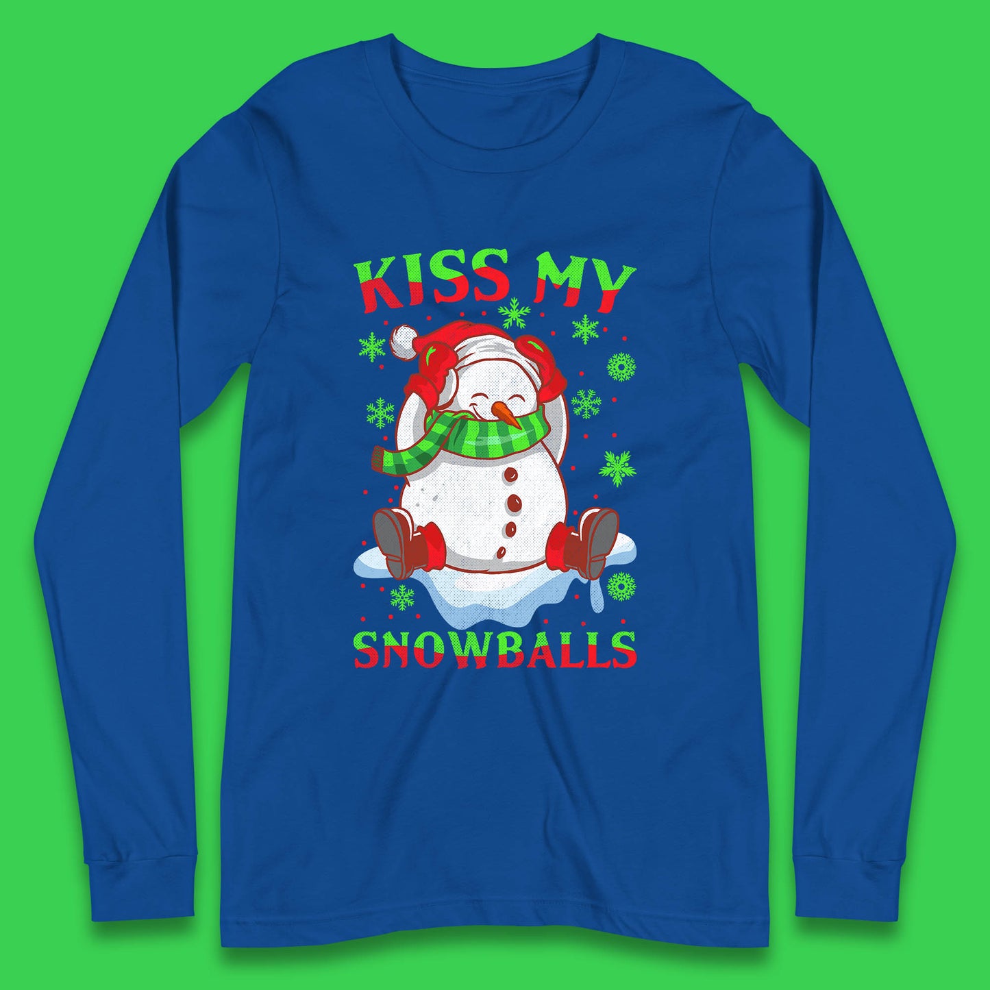 snowman long sleeve t shirt