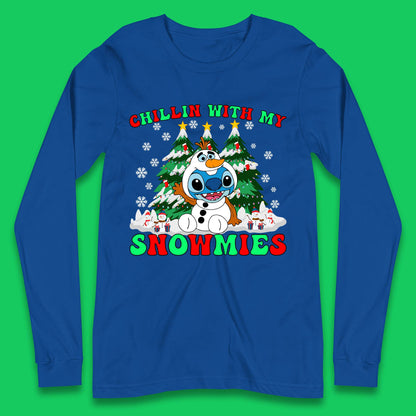 Snowman Stitch Christmas Long Sleeve T-Shirt