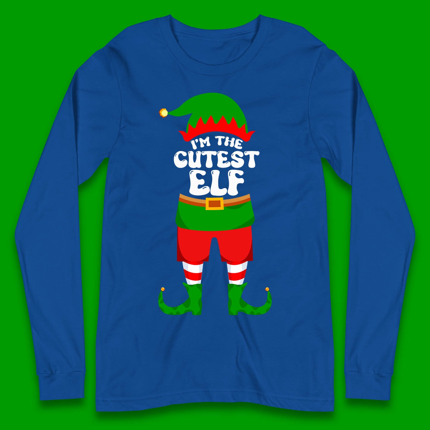 im the cutest elf christmas long sleeve t shirt