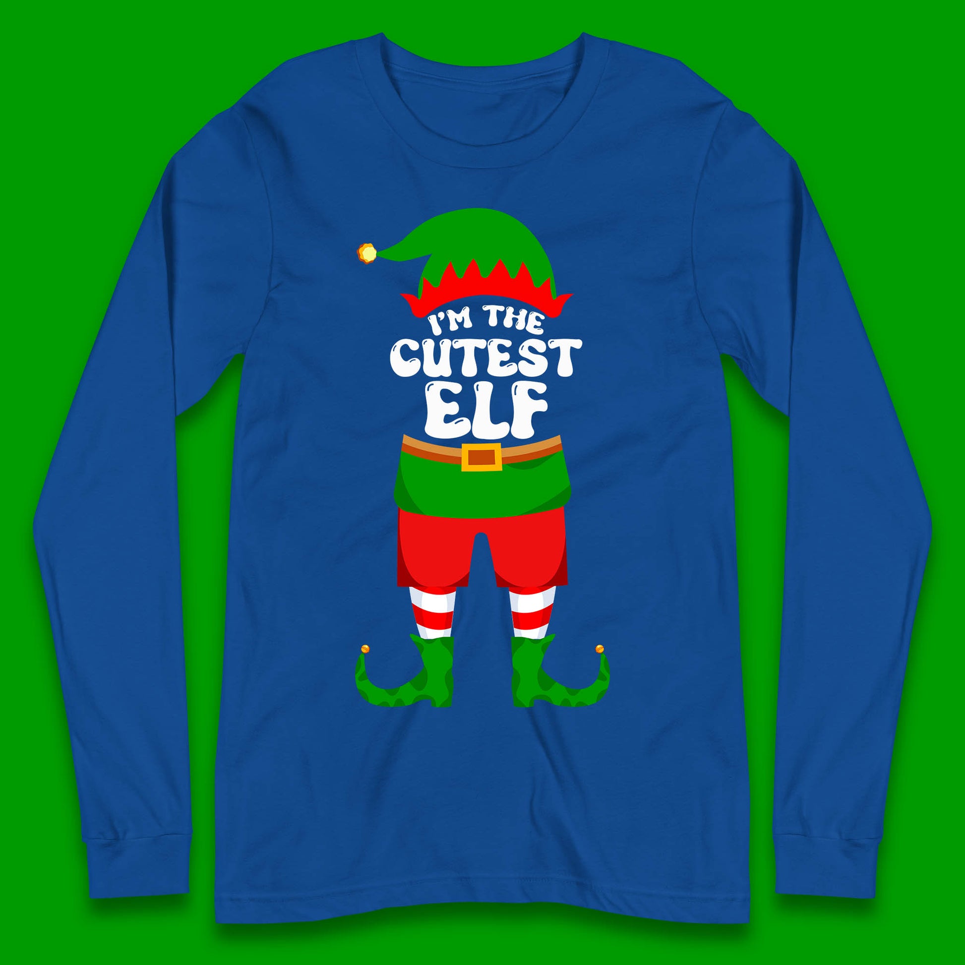 im the cutest elf christmas long sleeve t shirt