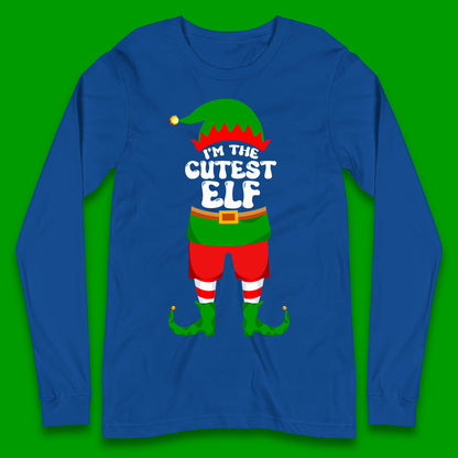 im the cutest elf christmas long sleeve t shirt