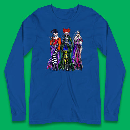 Halloween The Sanderson Sisters From Hocus Pocus Vintage Halloween Witches Long Sleeve T Shirt