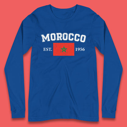 Morocco Est 1956 Long Sleeve T-Shirt