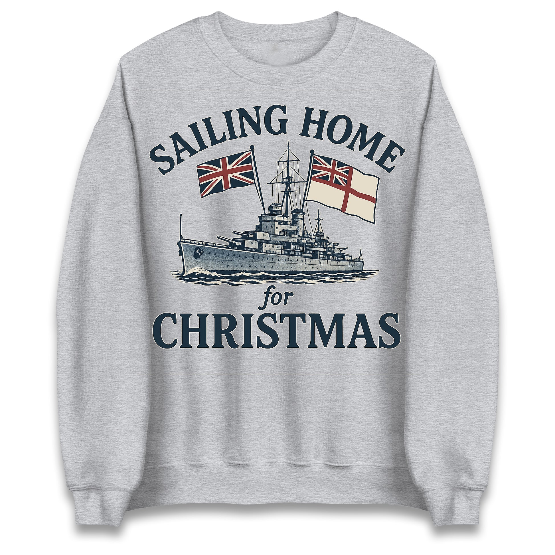 Royal Navy Sailing Home for Christmas Jumper