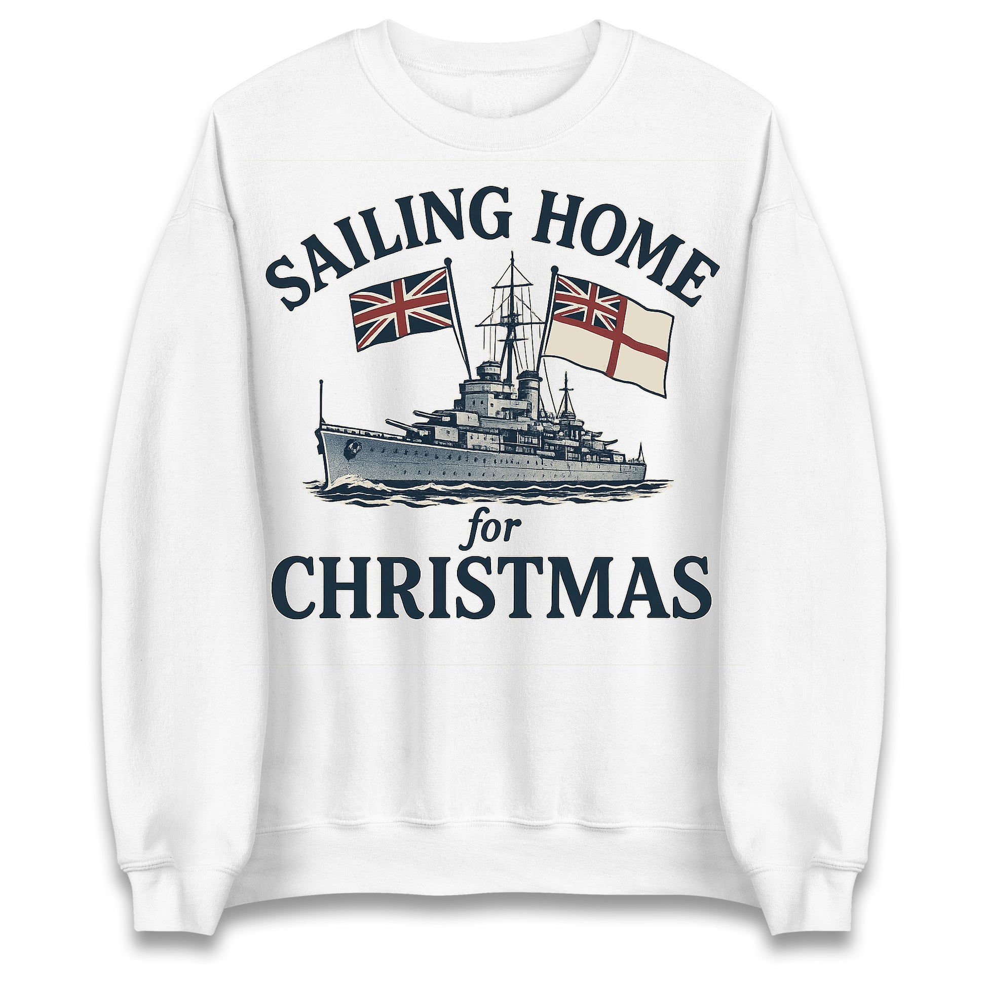 Royal Navy Sailing Home for Christmas Jumper