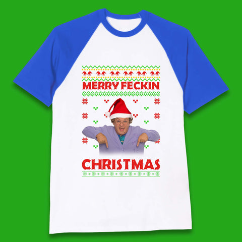 Merry Feckin Christmas Baseball T-Shirt