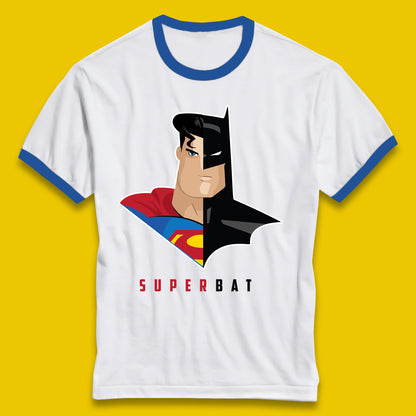 Super Bat Batman V Superman: Dawn Of Justice Superhero Film Comic Book Characters DC Comics Ringer T Shirt
