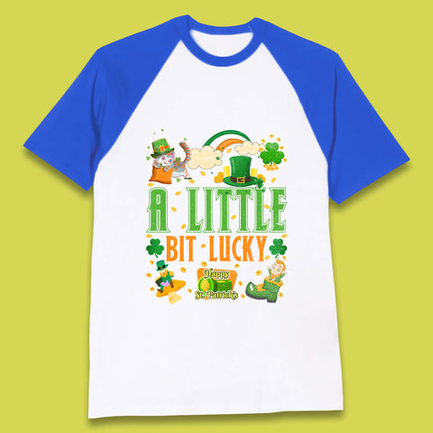 A Little Bit Lucky St. Patrick's Baseball T-Shirt