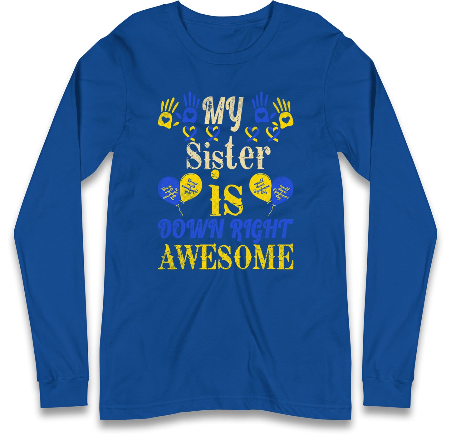 world down syndrome day long sleeve t shirt