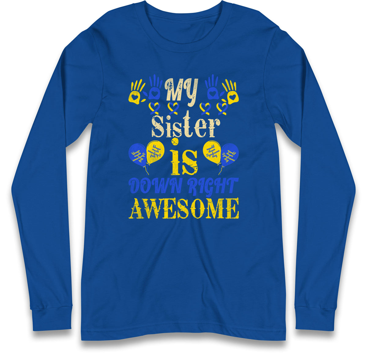 world down syndrome day long sleeve t shirt