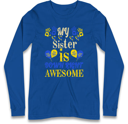 world down syndrome day long sleeve t shirt