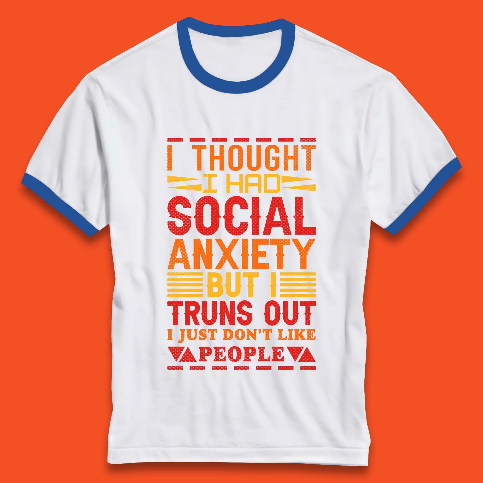 Social Anxiety Ringer T-Shirt