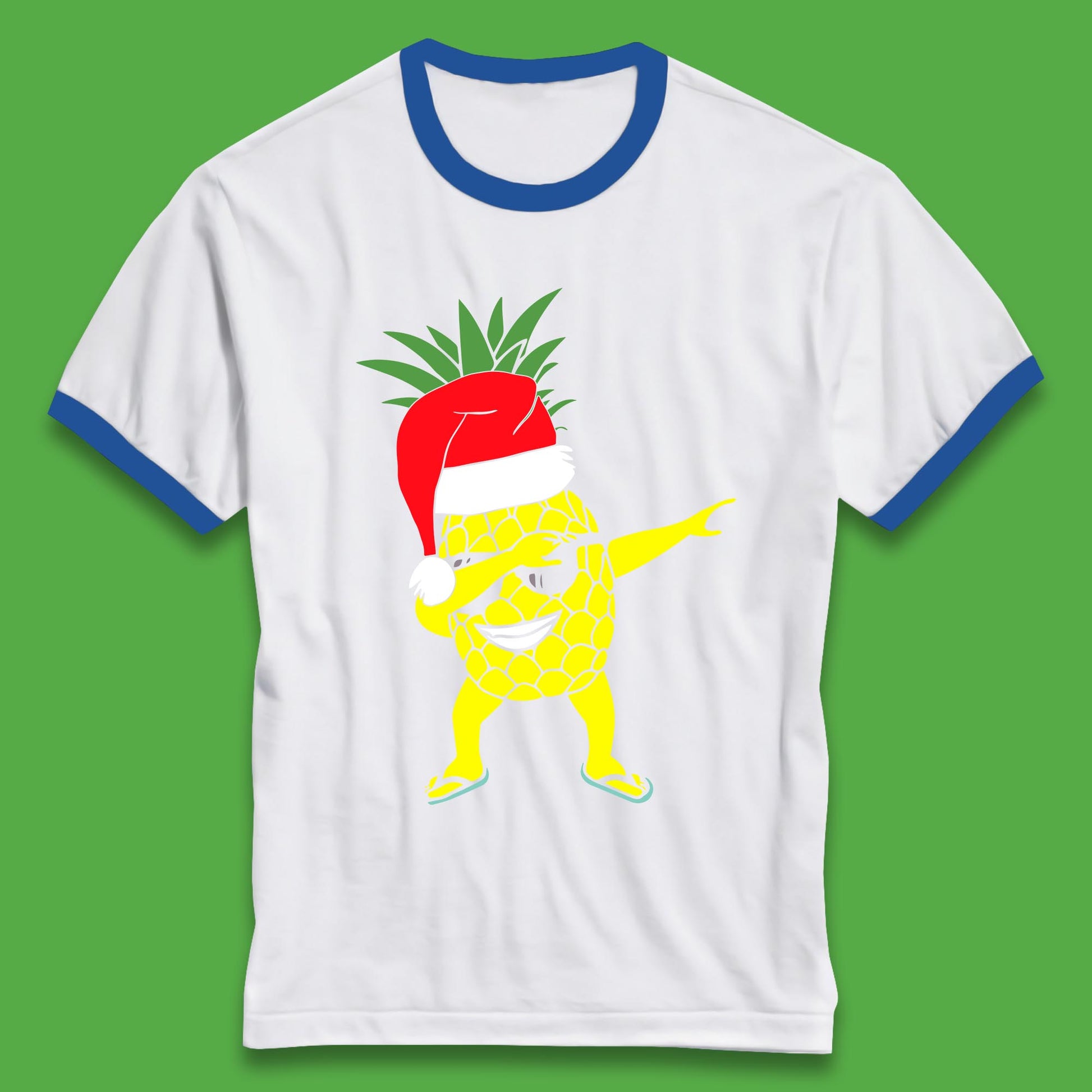 dabbing pineapple ringer t shirt