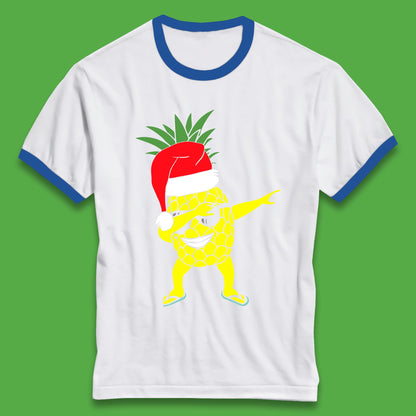 dabbing pineapple ringer t shirt
