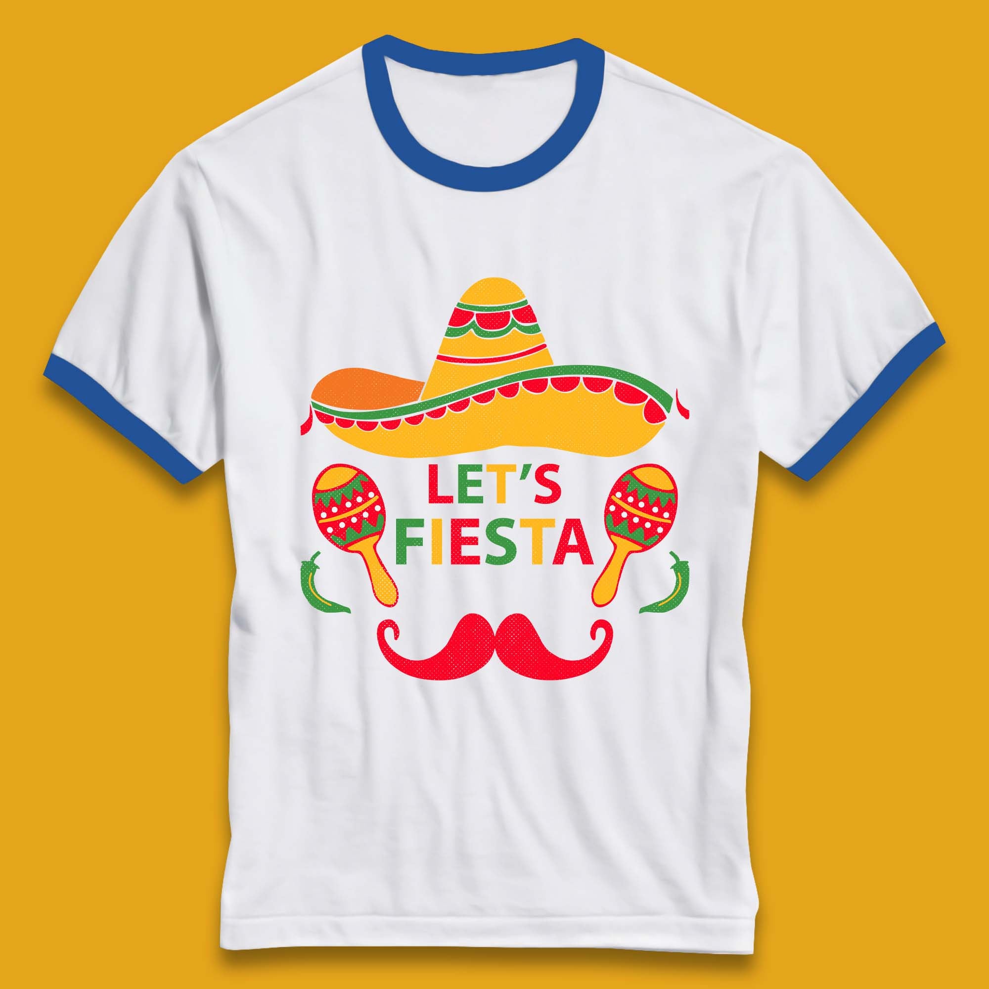 Let's Fiesta Cinco De Mayo Ringer T-Shirt
